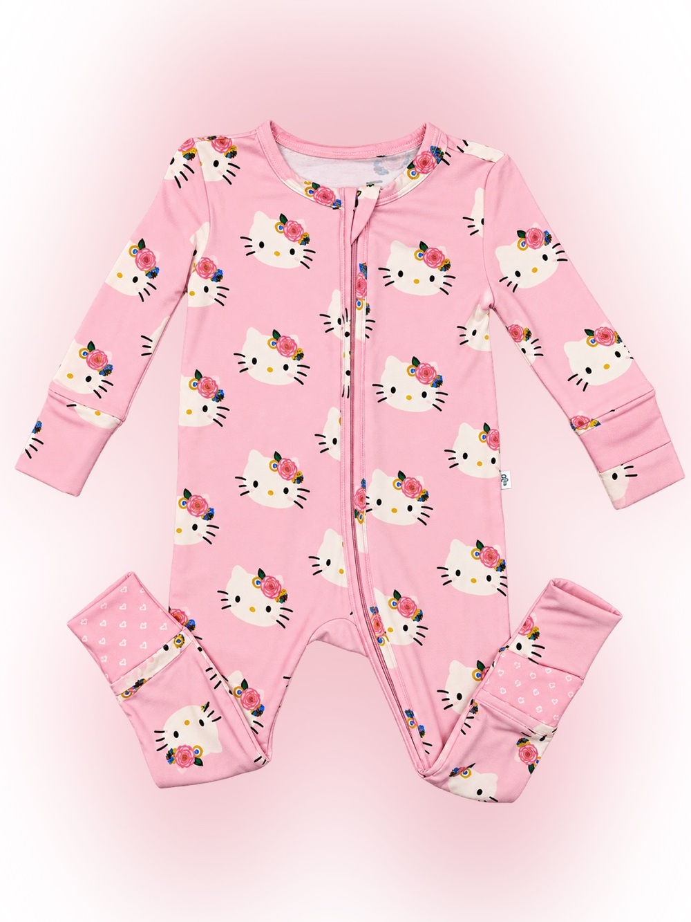 Posh Peanut Hello Kitty Springtime Convertible Footie | 9–12M | EUC 🎀🌸